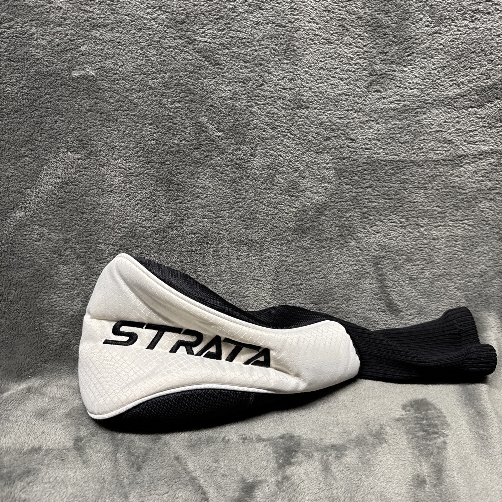 Strata 5h Driver Golf Club Head Cover Black White Replacement Headcover